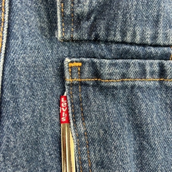 Levis 94 Baggy Cargo Jeans Mens 32x30 Thick Blue Wash Denim Skater Grunge 90s - Picture 3 of 12